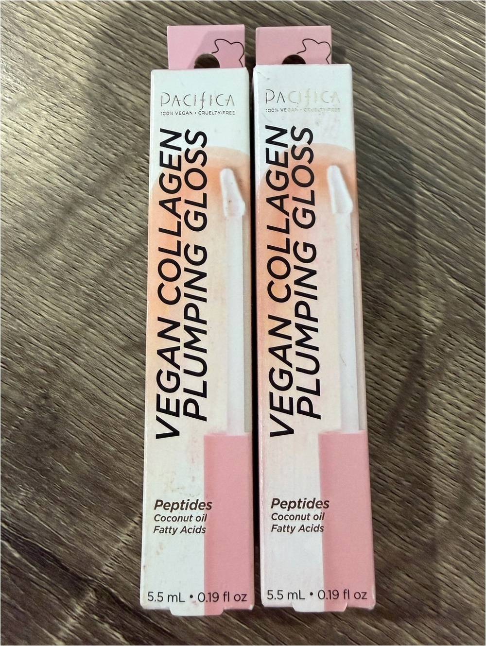 TWO Pacifica Vegan Collagen Plumping Gloss 5.5 ml NEW